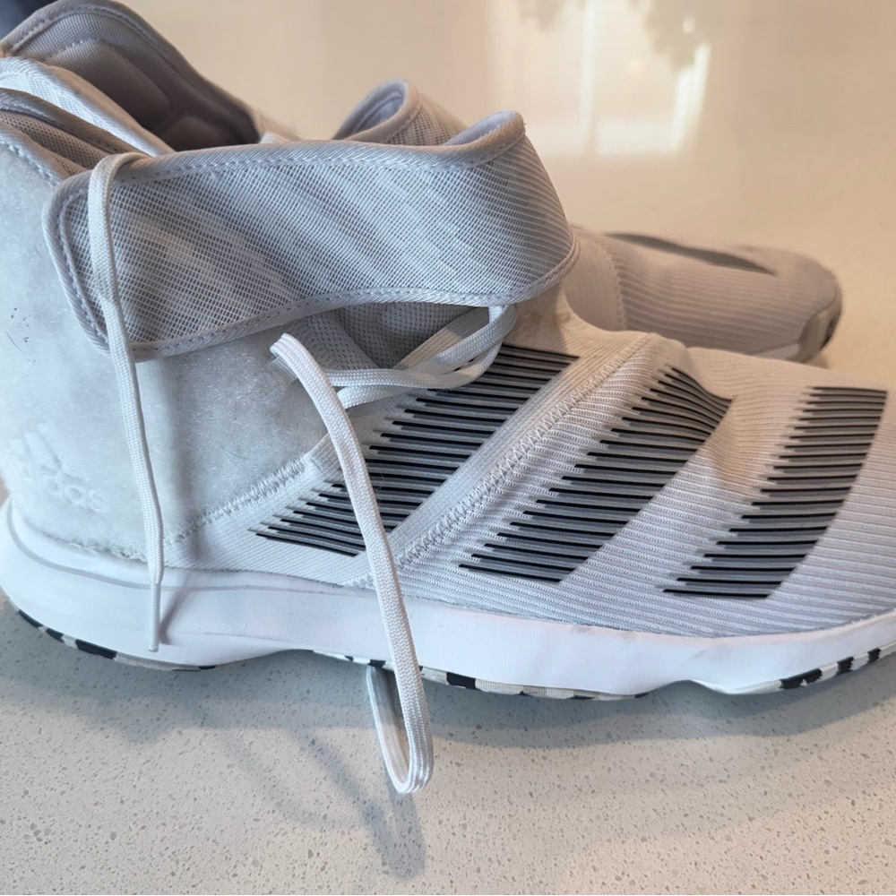 Adidas Harden B/E white and Black High-Top Sneakers